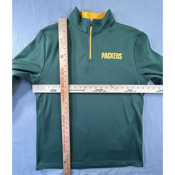 NFL Team Apparel TX3 Warm Green Bay Packers 1/4 Zip‎ Pullover Large - Picture 7 of 7